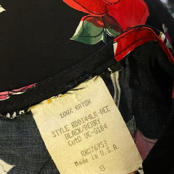 VTG Metropolitan NY Roses Mini Dress - Picture 6 of 11